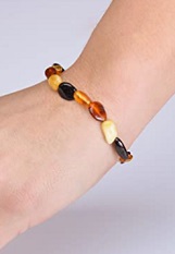 little terrific Baltic Amber teething bracelet for babies
